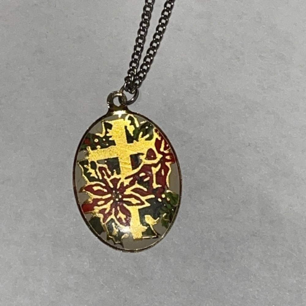 Christmas Cross Pendant